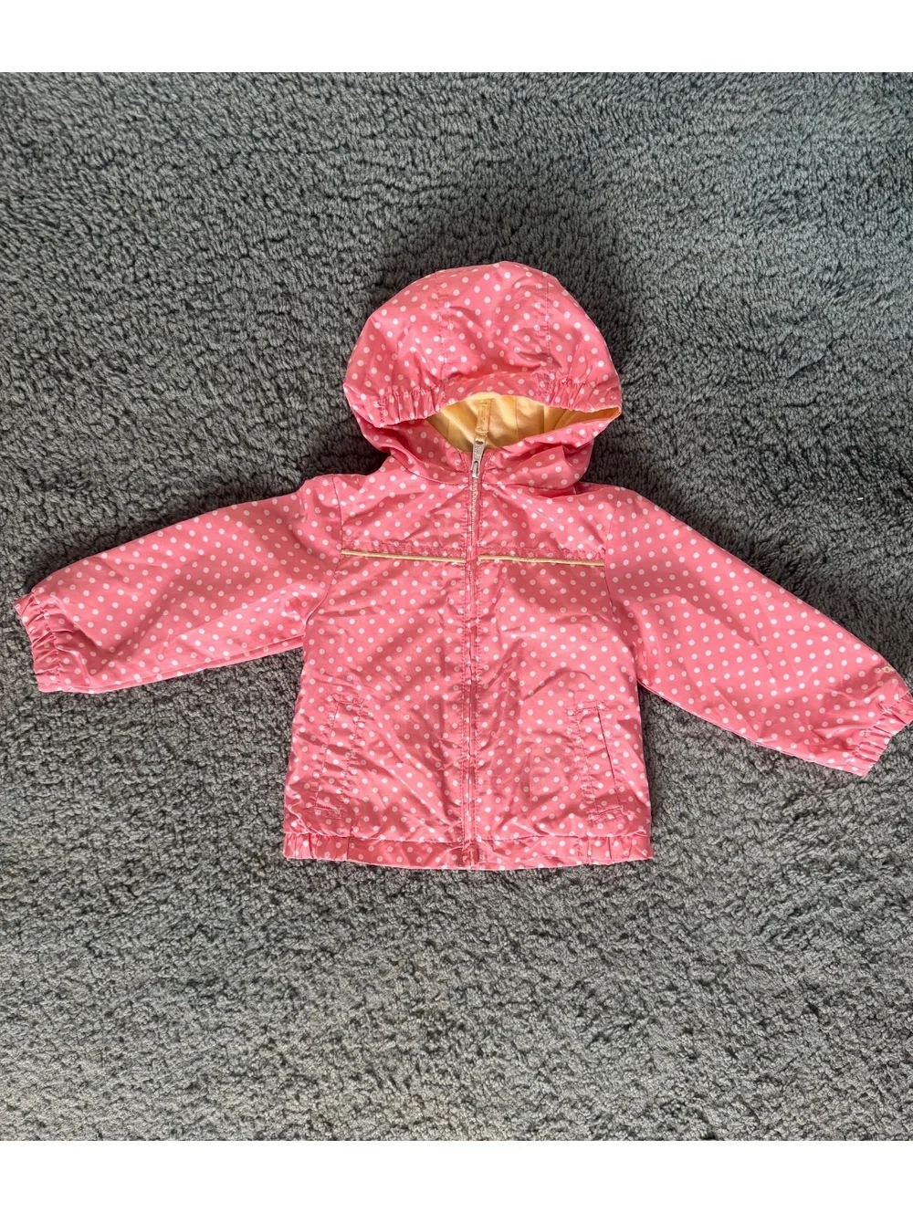 OshKosh B'gosh Pink Polka Dot Hooded Baby Jacket 24M
